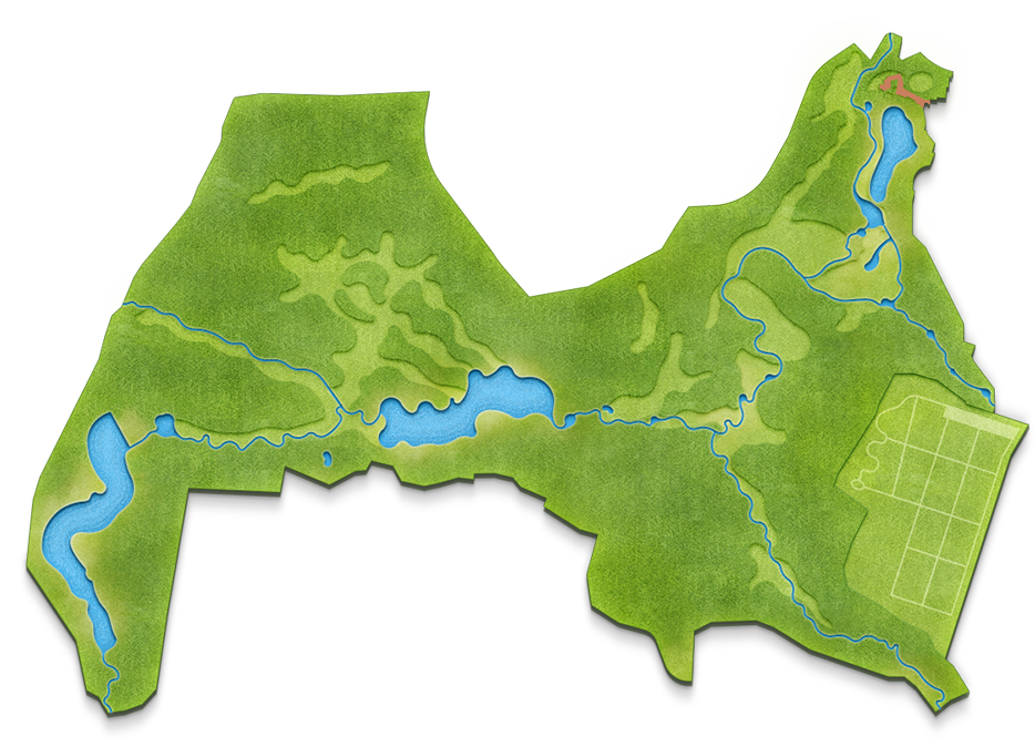 Map of the Průhonice Park